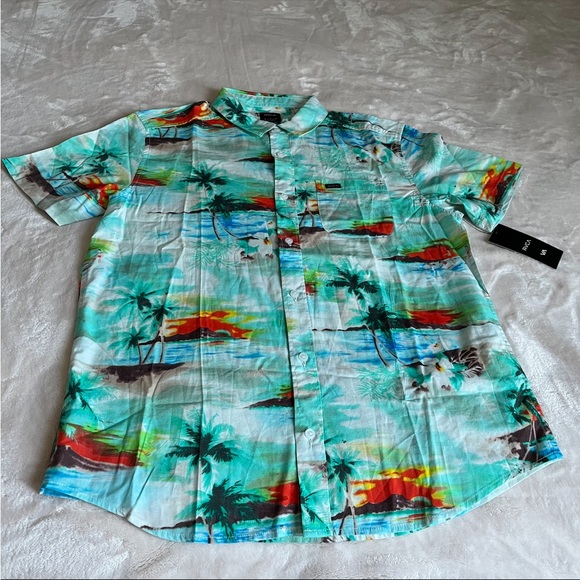 RVCA paradiso tropical print button down - Picture 6 of 10